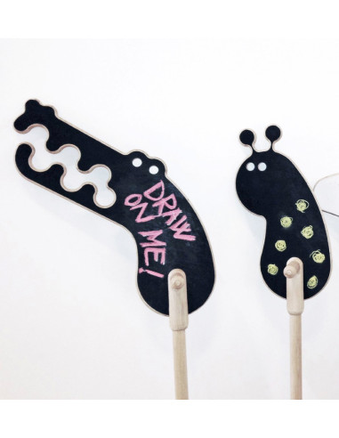 Racing snail on a stick