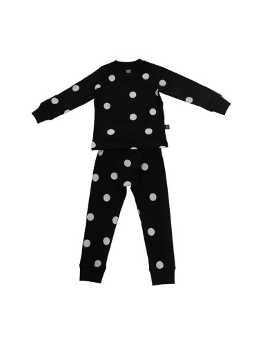 Cotton kids Pyjamas – Black with dots