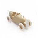 Wooden car toy - grand prix racing car in Light Brown