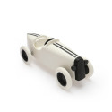 Wooden Car Toy - Grand Prix Racing Car in White