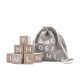 Wooden Alphabet Blocks in White