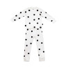 Cotton Kids Pyjamas – White with black dots