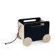 Wooden Toy Chest on Wheels - Blackboard