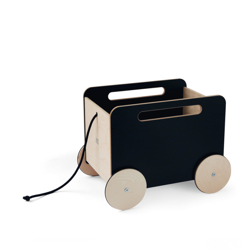 wooden toy box with wheels