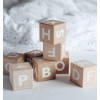 White Wooden Alphabet Blocks