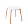 Half-Moon Wooden Kids Table - White