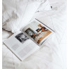 Geometric web duvet cover