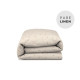 Hazel Oat linen Toddler Duvet Cover