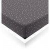 White Confetti baby fitted sheet