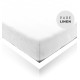 Pure White Linen Toddler Fitted Sheet