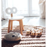 Double-O wooden kids Chair - White