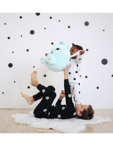 Cotton kids Pyjamas – Black with dots