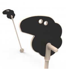 Mary's little lamb on a stick - with unique wooden imperfectons