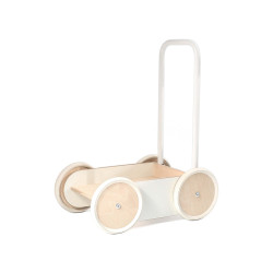 Wooden Walker for babies in White