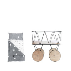 Doll Bedding Set for Dolly Cot