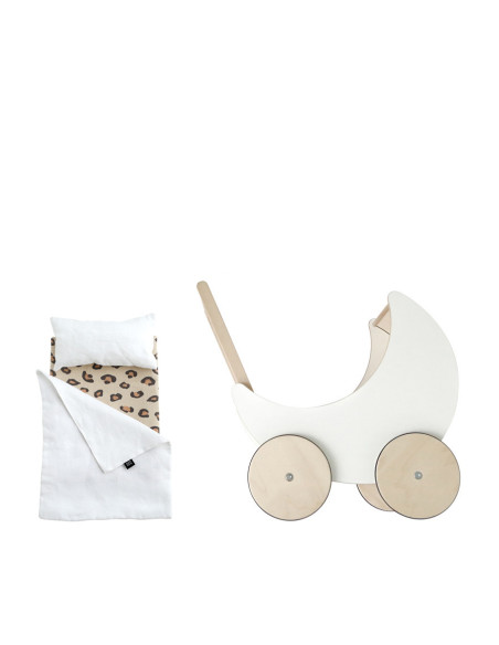 Dolls pram bedding set