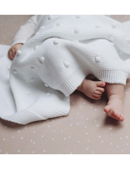 Powder Confetti Baby Fitted Sheet