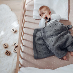 Powder Confetti Baby Fitted Sheet 2