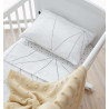 Geometric web toddler pillowcase