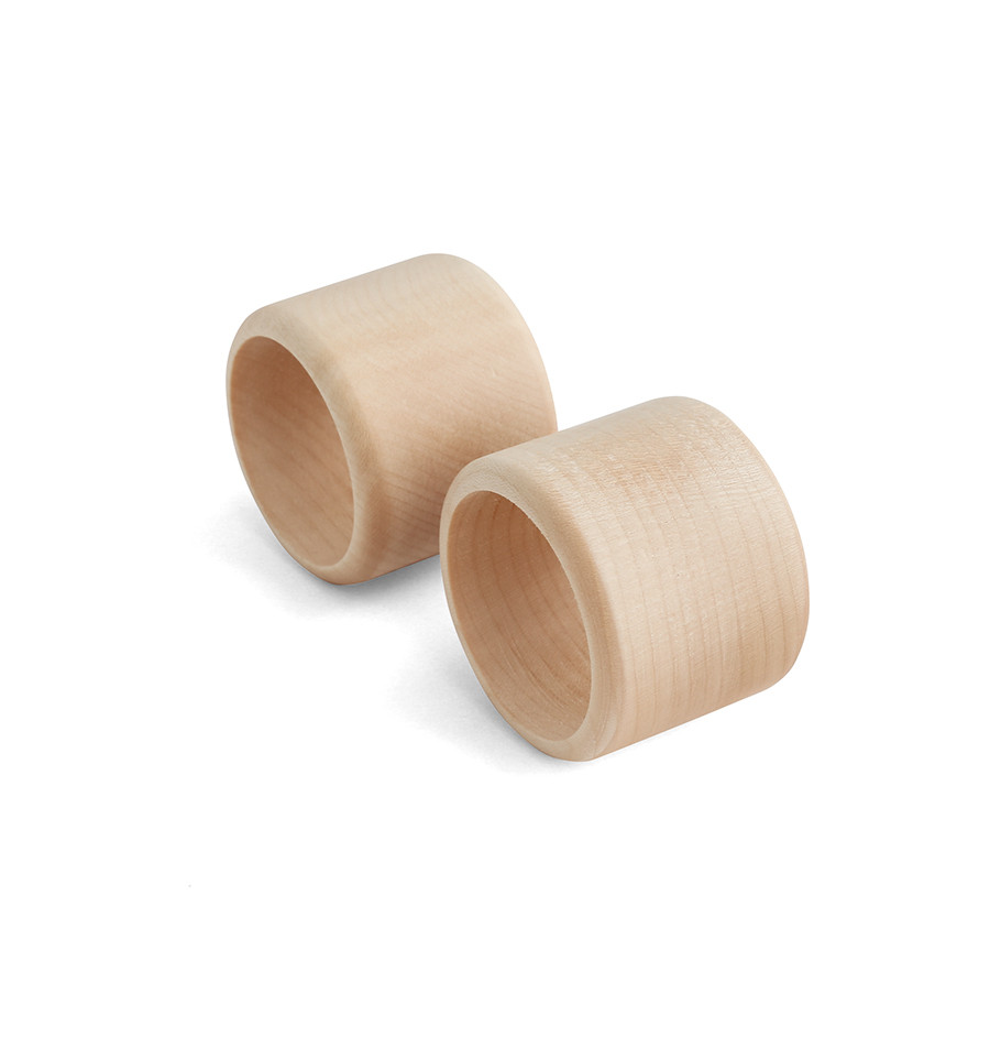 4pc Wood Napkin Rings Brown - Threshold™ Designed With Studio Mcgee : Target