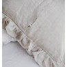 Linen Cushion Cover with RUFFLES 