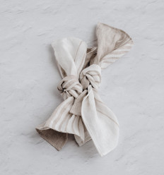 Premium Linen napkins - White mocha