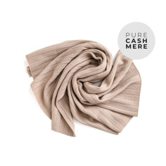 CASHMERE baby blanket - TRUFFLE