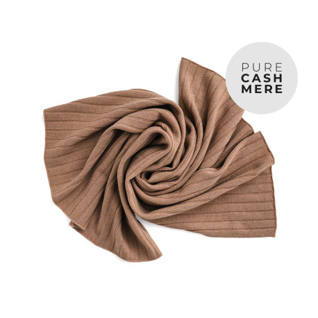 CASHMERE baby blanket - HAZELNUT