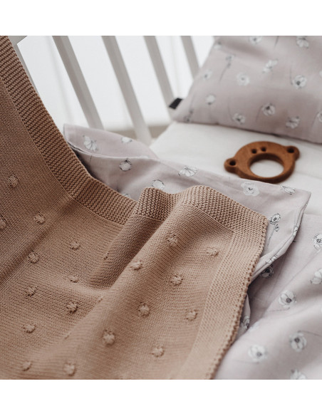 Popcorn Baby Blanket - Mocha