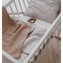 Misty Poppy Field baby duvet cover