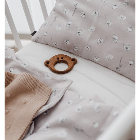 Misty Poppy Field baby pillowcase