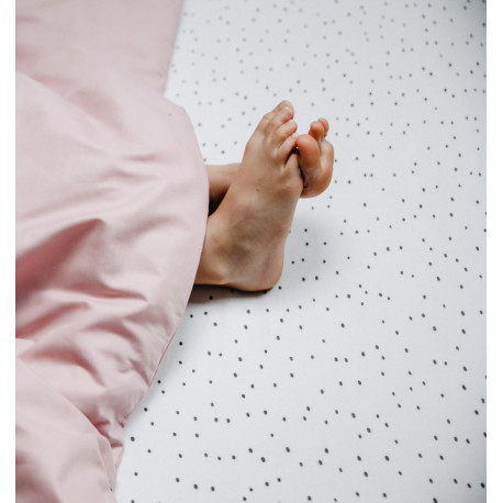 Black Confetti Fitted Sheet