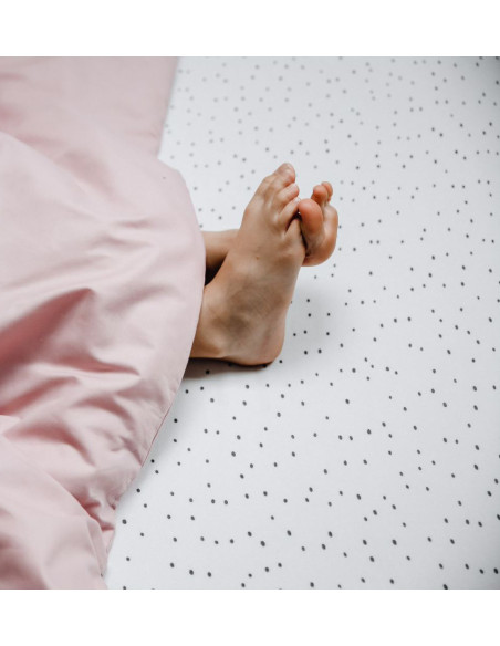 Black Confetti Fitted Sheet