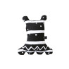 Kids cushion Big-eyed monster Black