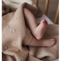 Popcorn Baby Blanket - Mocha 2