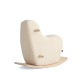 Toddler Furry Rocking Horse in Ivory