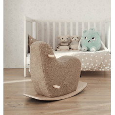 FURRY ROCKING HORSE - warm grey 2