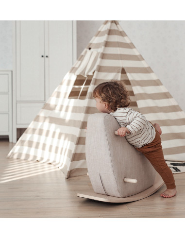 Toddler Rocking Horse in Gray