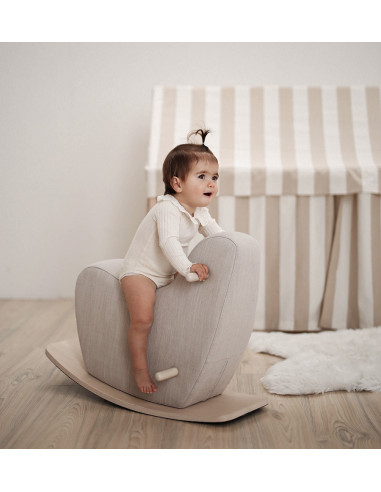 Toddler Rocking Horse in Gray