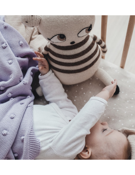 Popcorn Baby Blanket – Lilac