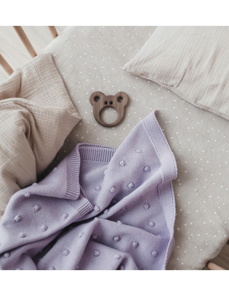 Popcorn Baby Blanket – Lilac