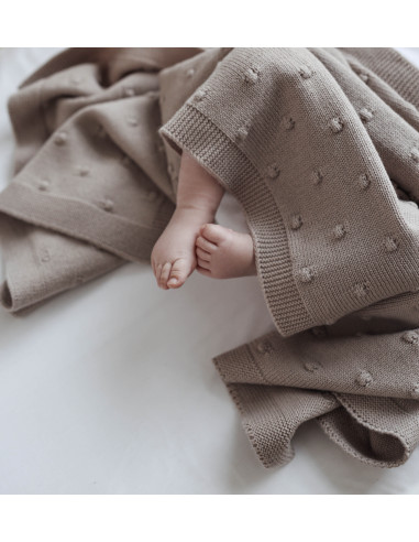 Popcorn Baby Blanket - Sand