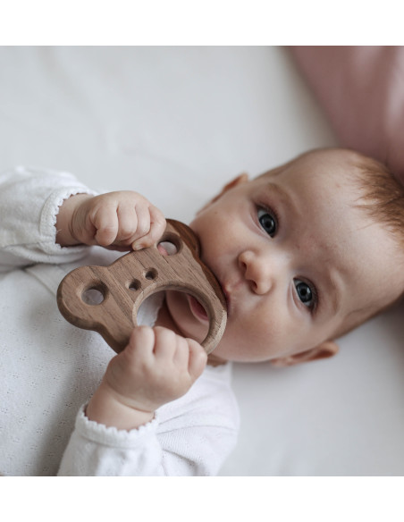 WOODEN TEETHER – CARE BEAR