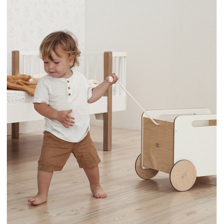 Wooden Toy Chest on Wheels