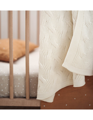 Ocean Baby Blanket - Cream
