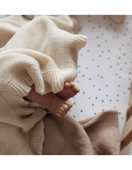 FRILL baby blanket - CREAM