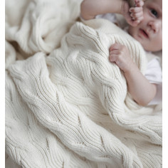 Ocean Baby Blanket - Cream 2