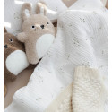 Olive tree muslin toddler duvet cover