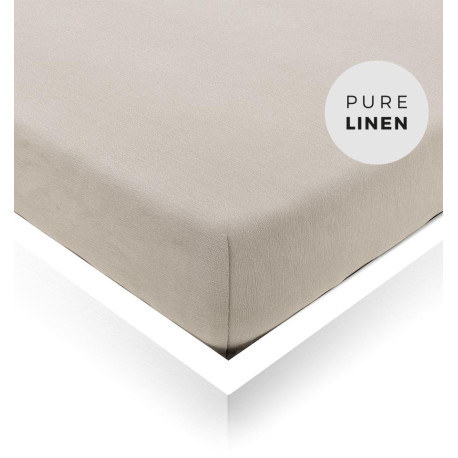 Natural linen Baby Fitted Sheet