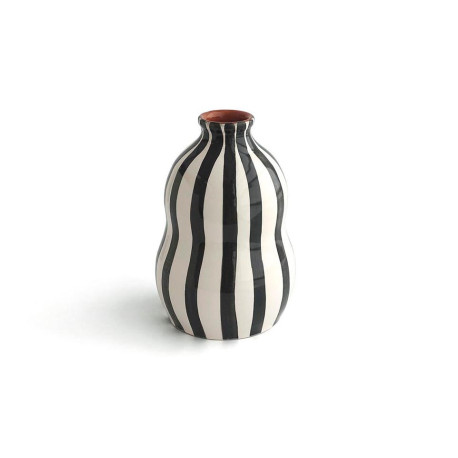 Terracotta vase in black